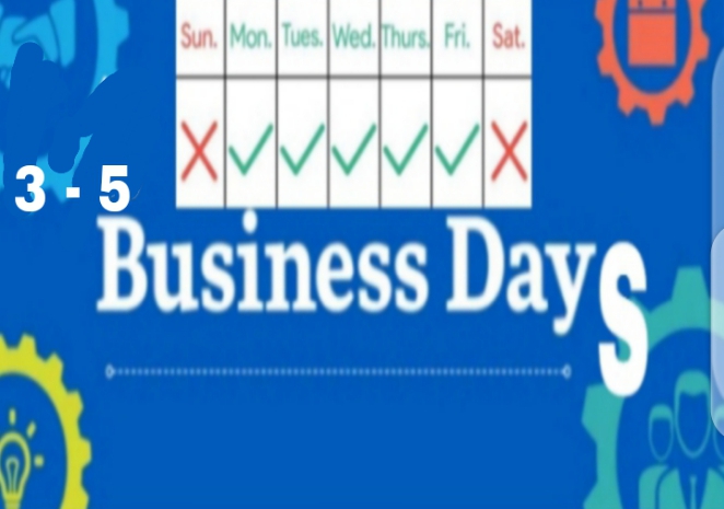 How long is 3 5 business days