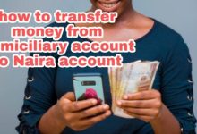 How to transfer money from Domiciliary account to Naira account